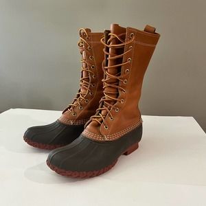 Women's Tan and Brown Duck Boots